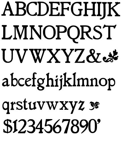 Full Specimen of Jenson Old Style