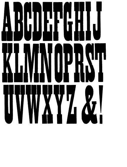 Specimen of French Antique No 1, 8 line