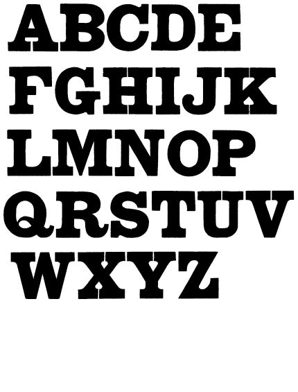 Specimen of Columbian American Wood Type Co