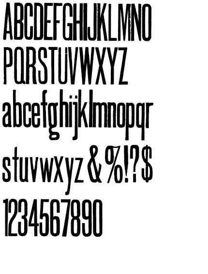 Specimen of Gothic Special