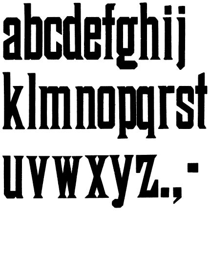Specimens of No 500, 10 line