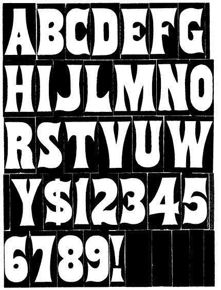 Specimen of Gothic Tuscan No 5 Reversed