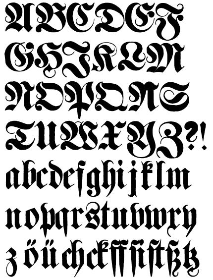 Specimen of German, 8 line