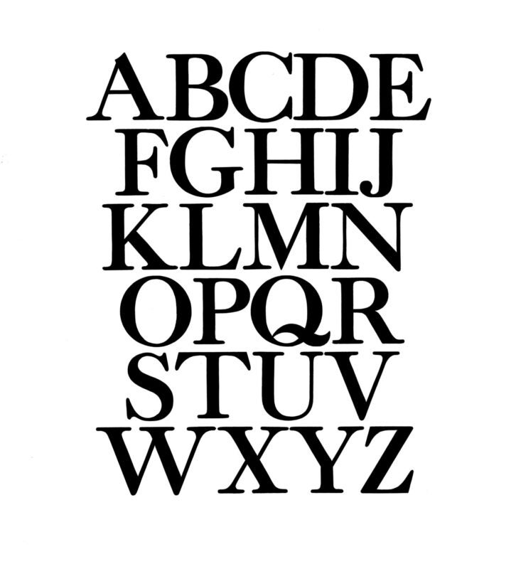 simple specimen of Caslon Bold wood type from the Rob Roy Kelly collection, printed in the UT Design Lab