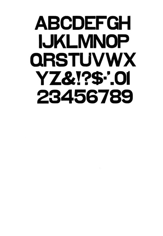 simple specimen of Gothic Light Face wood type from the Rob Roy Kelly collection, printed in the UT Design Lab