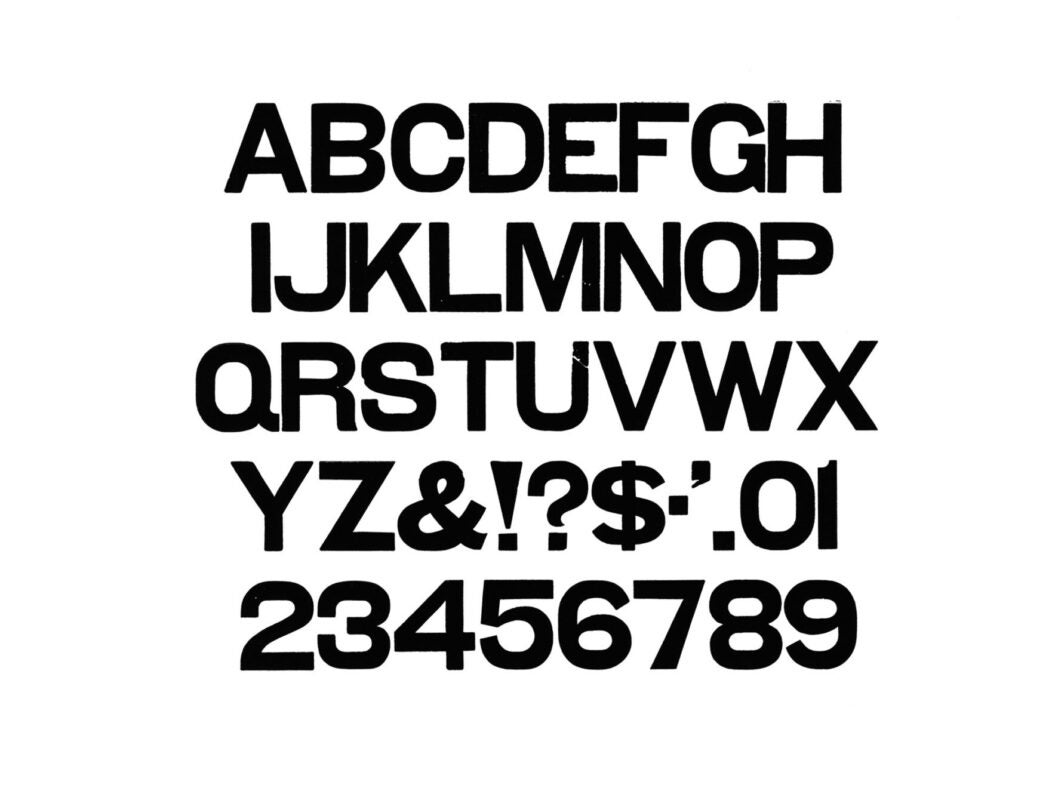 simple specimen of Gothic Light Face wood type from the Rob Roy Kelly collection, printed in the UT Design Lab