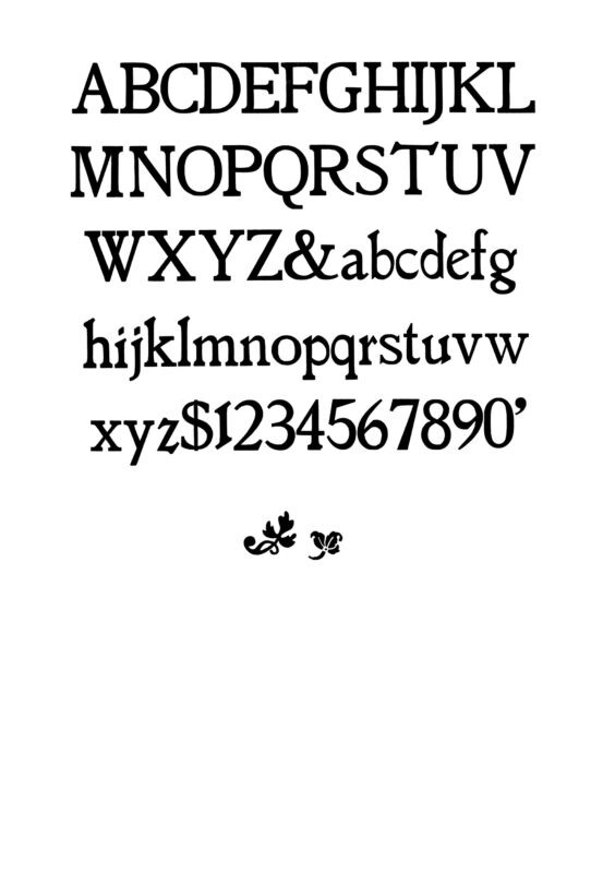 simple specimen of Jenson Old Style wood type from the Rob Roy Kelly collection, printed in the UT Design Lab