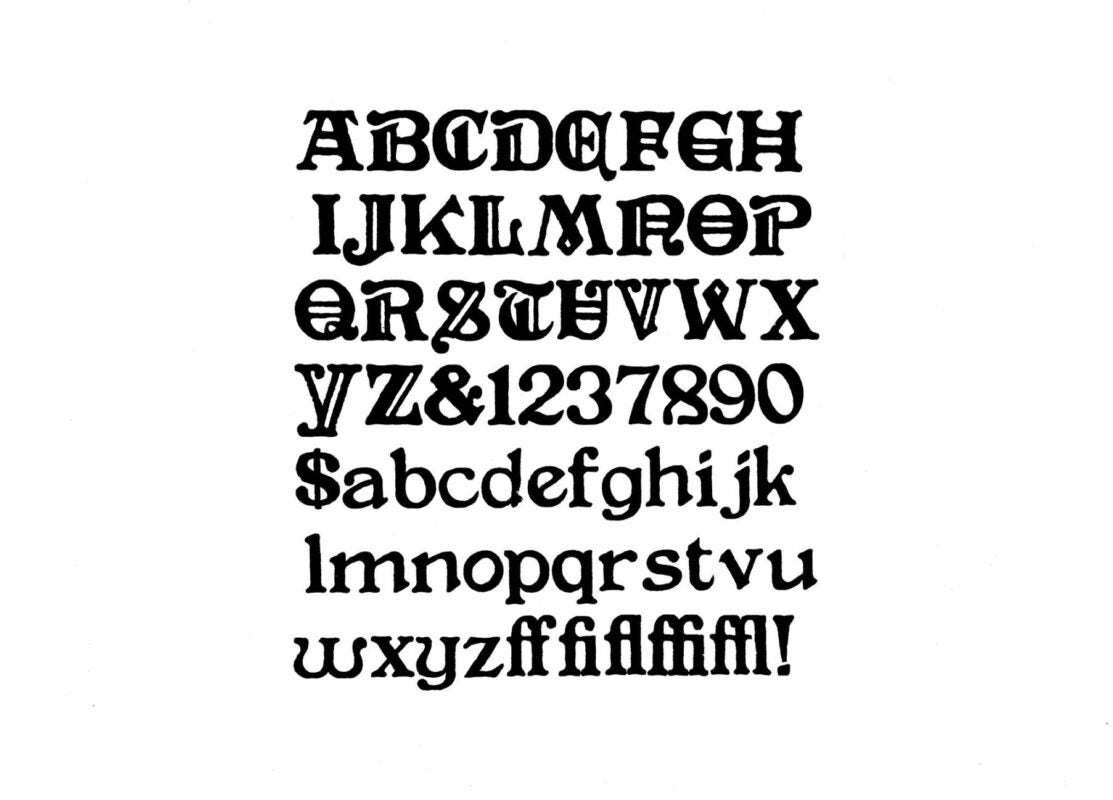 simple specimen of No. 622 wood type from the Rob Roy Kelly collection, printed in the UT Design Lab