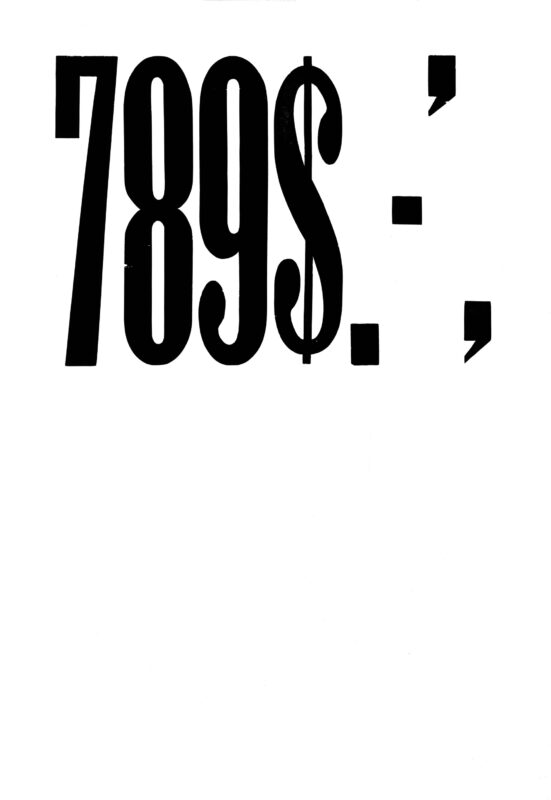 simple specimen of Antique XX Condensed No. 2 wood type from the Rob Roy Kelly collection, printed in the UT Design Lab