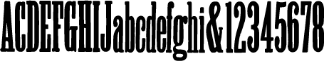 preview of Antique XXX Condensed wood type from the Rob Roy Kelly collection, printed in the UT Design Lab