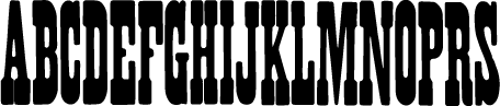 preview of French Antique No. 1 wood type from the Rob Roy Kelly collection, printed in the UT Design Lab