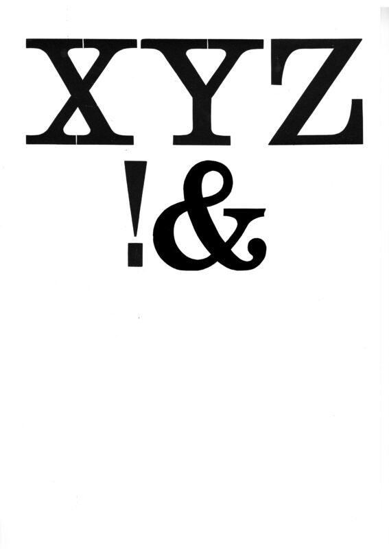 simple specimen of Ionic wood type from the Rob Roy Kelly collection, printed in the UT Design Lab