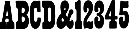 preview of Clarendon No. 1 wood type from the Rob Roy Kelly collection, printed in the UT Design Lab