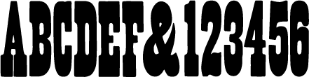 preview of French Clarendon wood type from the Rob Roy Kelly collection, printed in the UT Design Lab