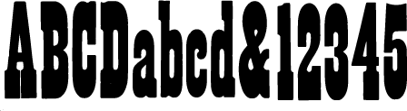 preview of French Clarendon wood type from the Rob Roy Kelly collection, printed in the UT Design Lab