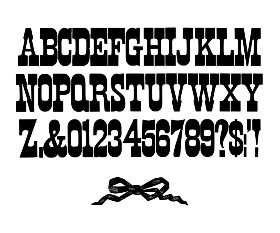 simple specimen of French Clarendon No. 2 wood type from the Rob Roy Kelly collection, printed in the UT Design Lab