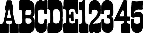 preview of French Clarendon No. 2 wood type from the Rob Roy Kelly collection, printed in the UT Design Lab