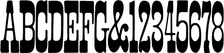 preview of Belgian wood type from the Rob Roy Kelly collection, printed in the UT Design Lab