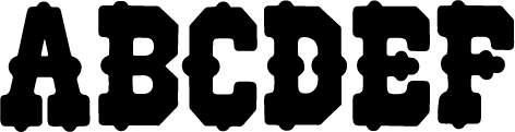 preview of No. 515 wood type from the Rob Roy Kelly collection, printed in the UT Design Lab