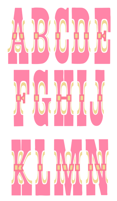 two layers of Celtic layered with each other, the solid pink layer combined with the decorative green layer to make a two-color print