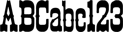 preview of Tuscan Egyptian wood type from the Rob Roy Kelly collection, printed in the UT Design Lab