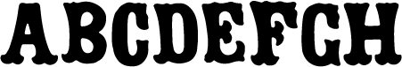 preview of Doric wood type from the Rob Roy Kelly collection, printed in the UT Design Lab
