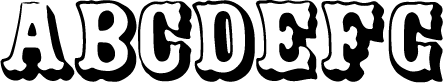 preview of Doric Shade wood type from the Rob Roy Kelly collection, printed in the UT Design Lab