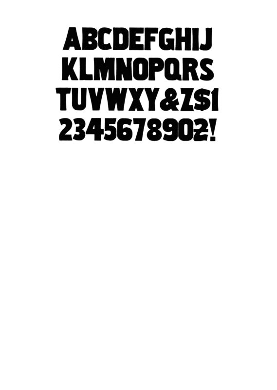 simple specimen of No. 508 wood type from the Rob Roy Kelly collection, printed in the UT Design Lab