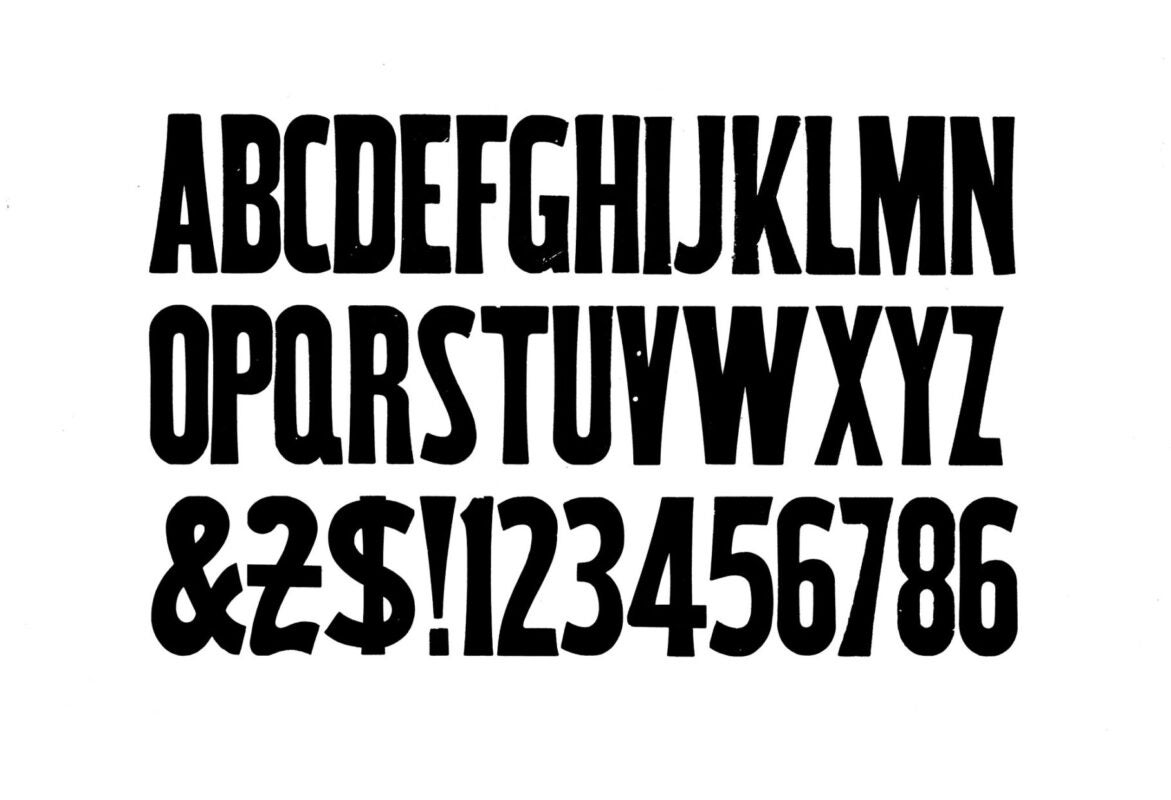 simple specimen of No. 510 wood type from the Rob Roy Kelly collection, printed in the UT Design Lab