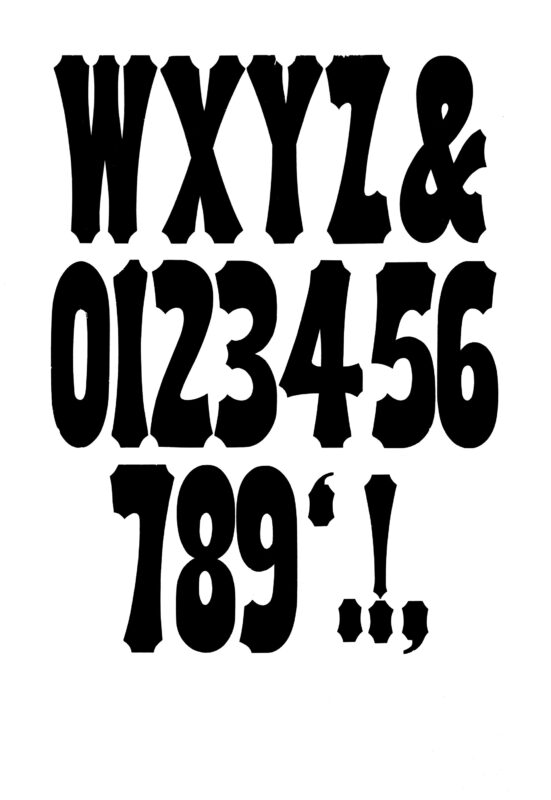 simple specimen of No. 124 wood type from the Rob Roy Kelly collection, printed in the UT Design Lab