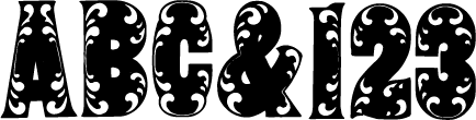 preview of Corinthian wood type from the Rob Roy Kelly collection, printed in the UT Design Lab