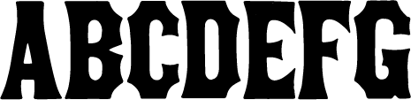 preview of Gothic Tuscan Condensed No. 1 wood type from the Rob Roy Kelly collection, printed in the UT Design Lab