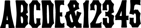 preview of Gothic Tuscan X Condensed wood type from the Rob Roy Kelly collection, printed in the UT Design Lab