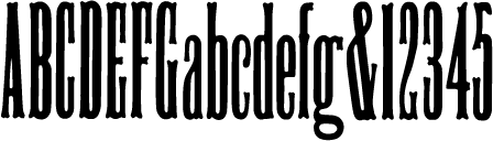 preview of Antique Tuscan No. 9 wood type from the Rob Roy Kelly collection, printed in the UT Design Lab