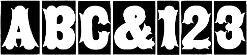 preview of Gothic Tuscan Condensed Reversed wood type from the Rob Roy Kelly collection, printed in the UT Design Lab