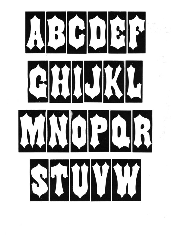 simple specimen of Streamer No. 138 wood type from the Rob Roy Kelly collection, printed in the UT Design Lab