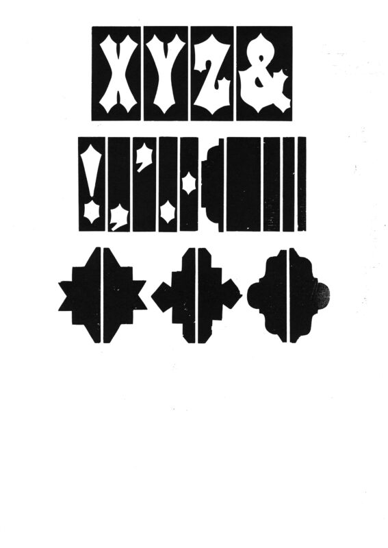 simple specimen of Streamer No. 138 wood type from the Rob Roy Kelly collection, printed in the UT Design Lab