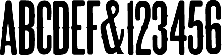 preview of Gothic Tuscan No. 5 wood type from the Rob Roy Kelly collection, printed in the UT Design Lab