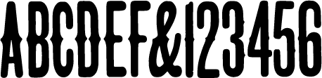 preview of Gothic Tuscan No. 1 wood type from the Rob Roy Kelly collection, printed in the UT Design Lab