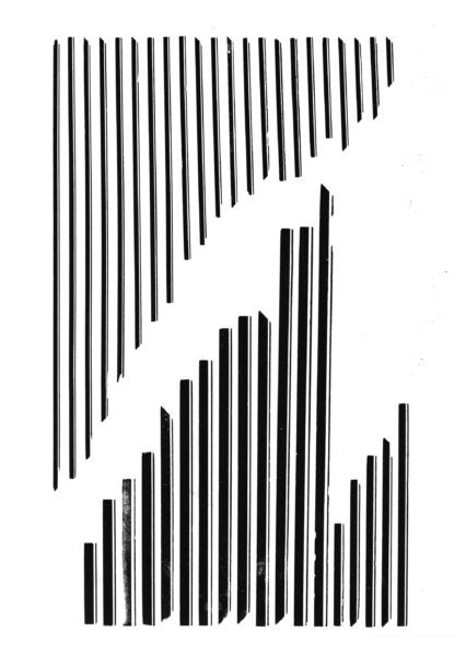 large selection of single-groove wood rule from the archival box