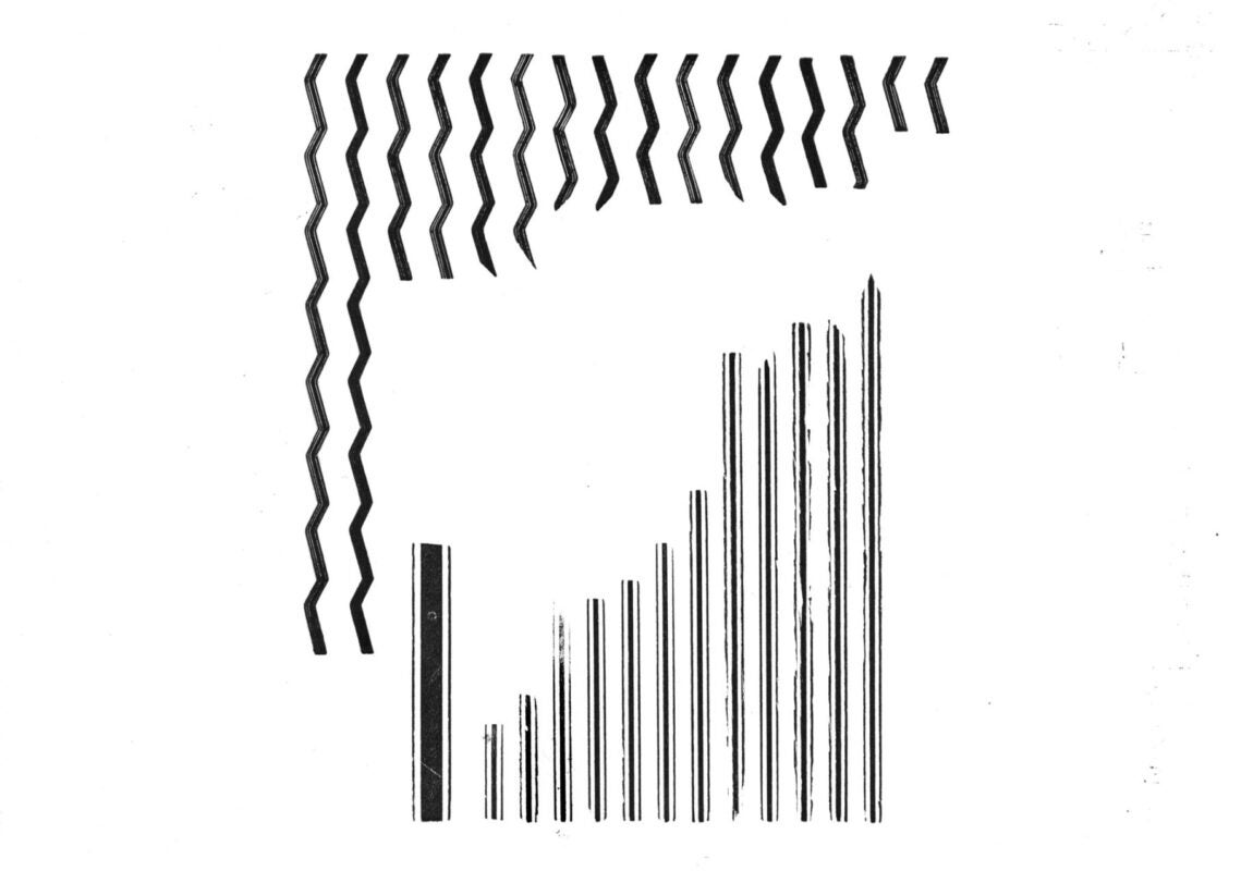 large selection of double-groove and fancy wood rule from the archival box