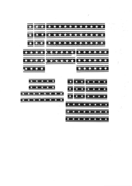 large selection of double-groove star rule from the archival box