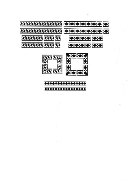 large selection of diamond border from the archival box