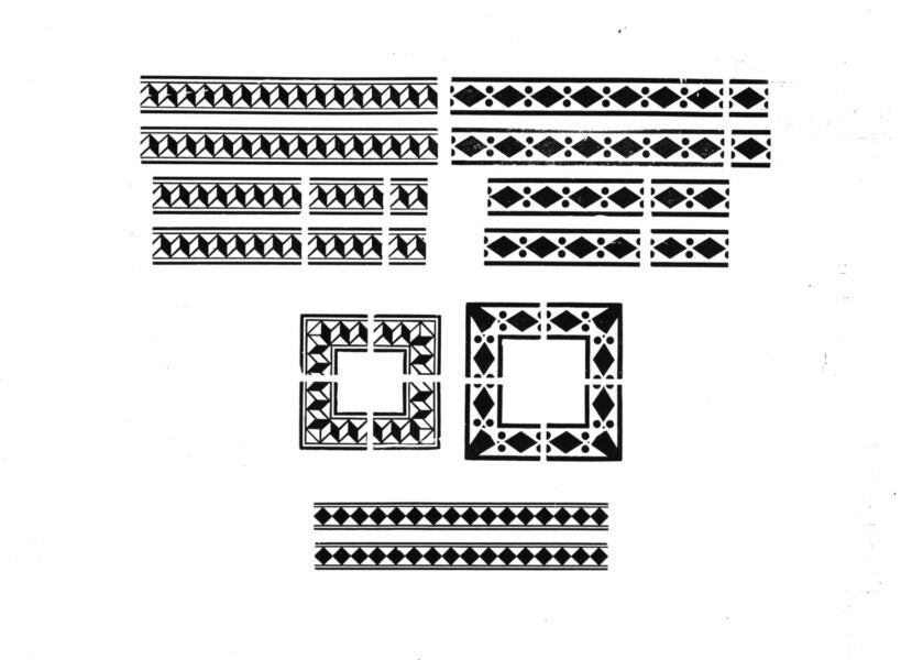 large selection of diamond border from the archival box