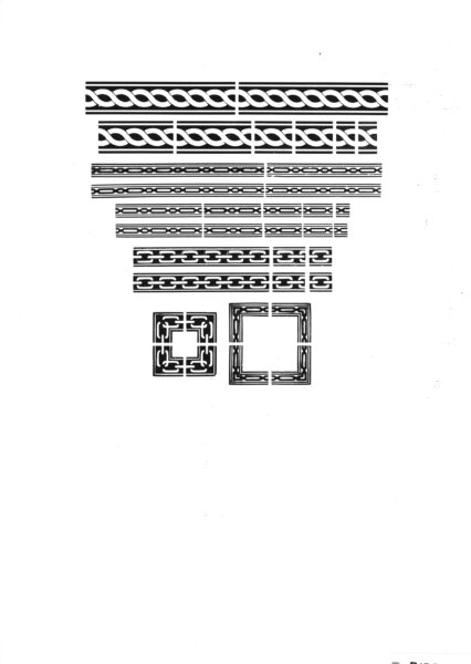 large selection of chain and chain link border from the archival box
