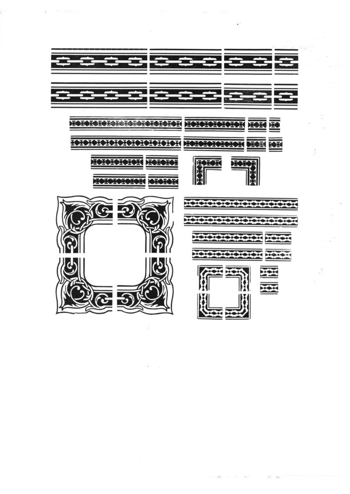 large selection of chain and chain link border from the archival box