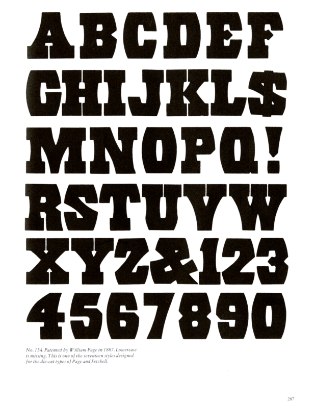 No. 504 specimen book page from American Wood Type 1828-1900 by Rob Roy Kelly
