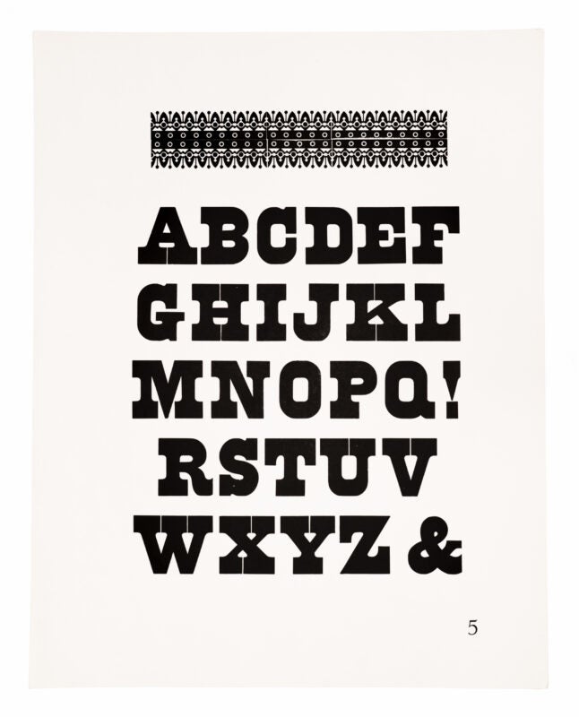 the numbers from the prior gothic-style typeface, and a small roman-style typeface are separated by a chain border printed in black on white paper