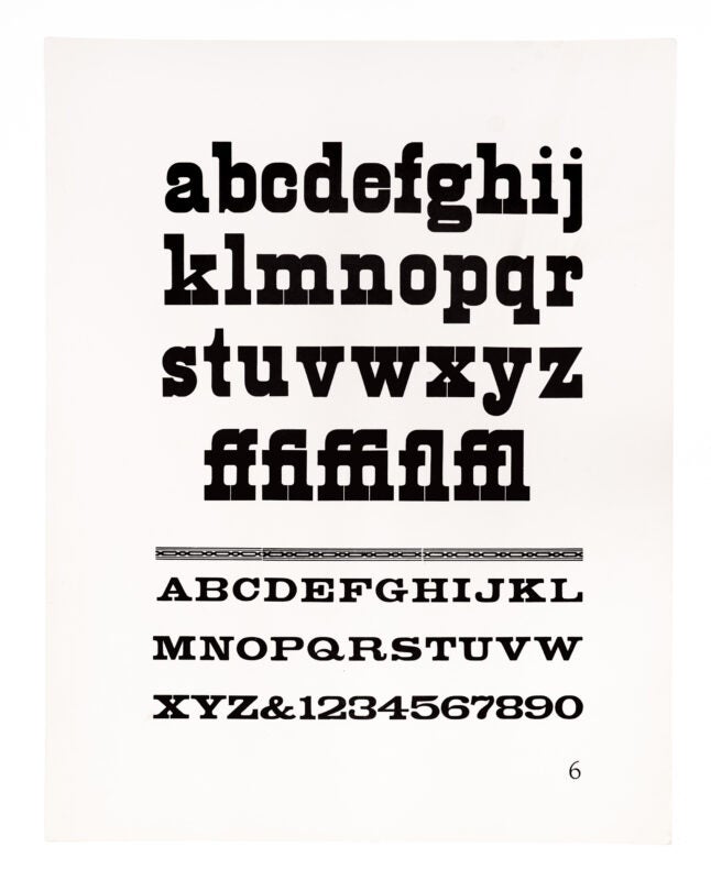 the numbers from the prior gothic-style typeface, and a small roman-style typeface are separated by a chain border printed in black on white paper