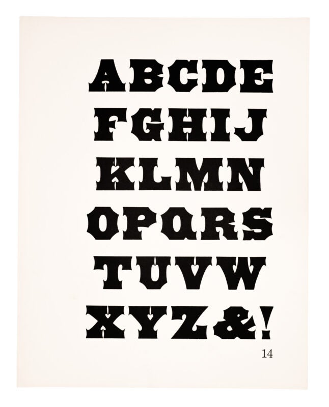 Antique-style typeface printed in black on white paper.